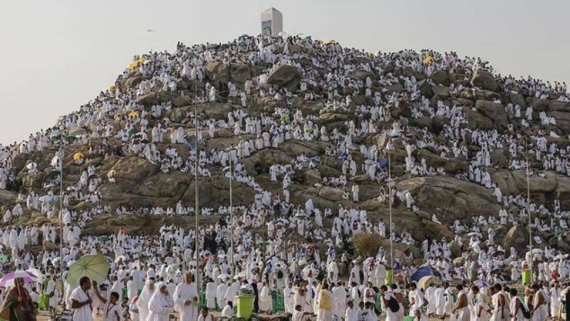 الحجاج يتوافدون إلى عرفات لأداء ركن الحج الأعظم